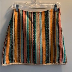 H&M stripe mini skirt